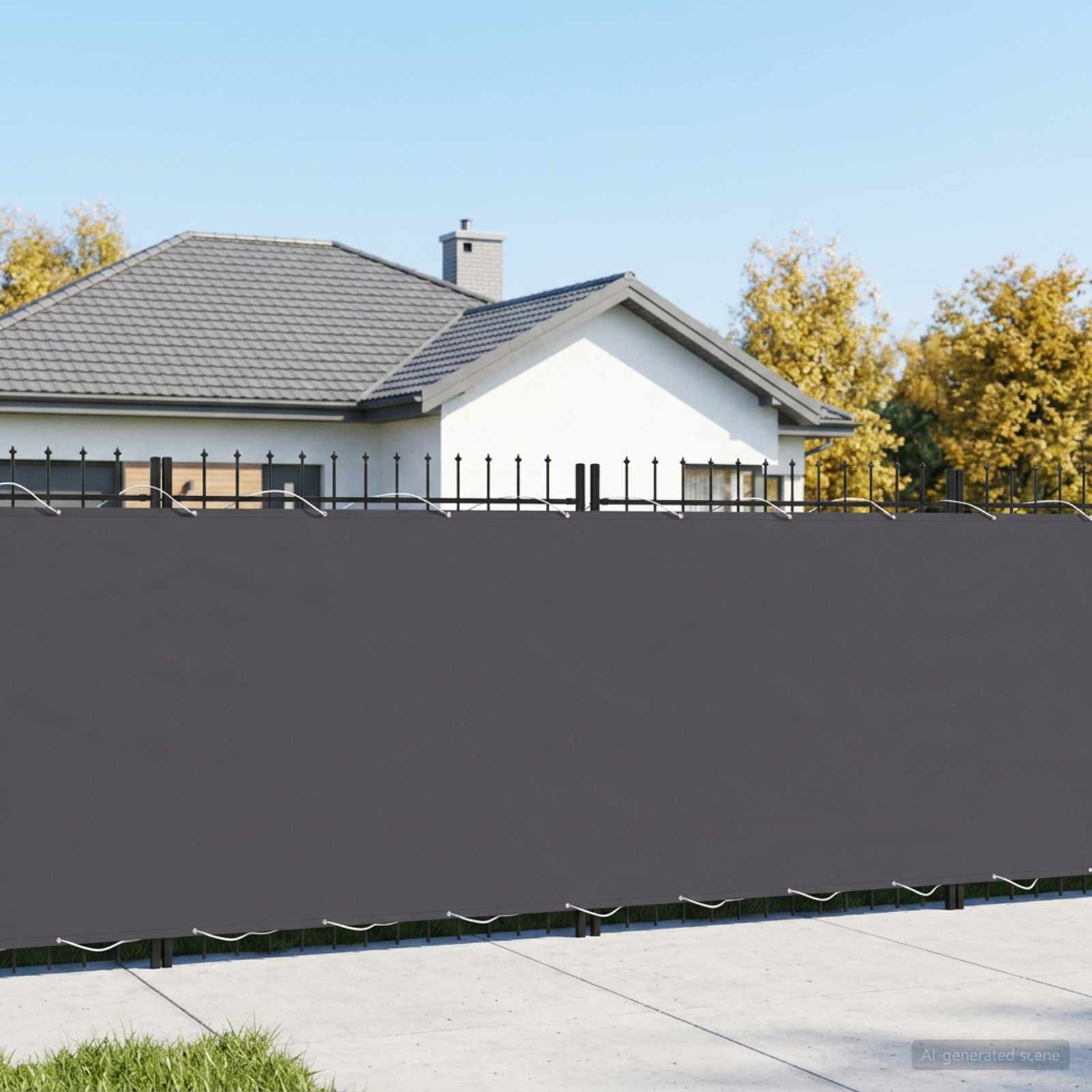 Balkon-Sichtschutz 1,8 x 25 m Stoff mit PU-Beschichtung