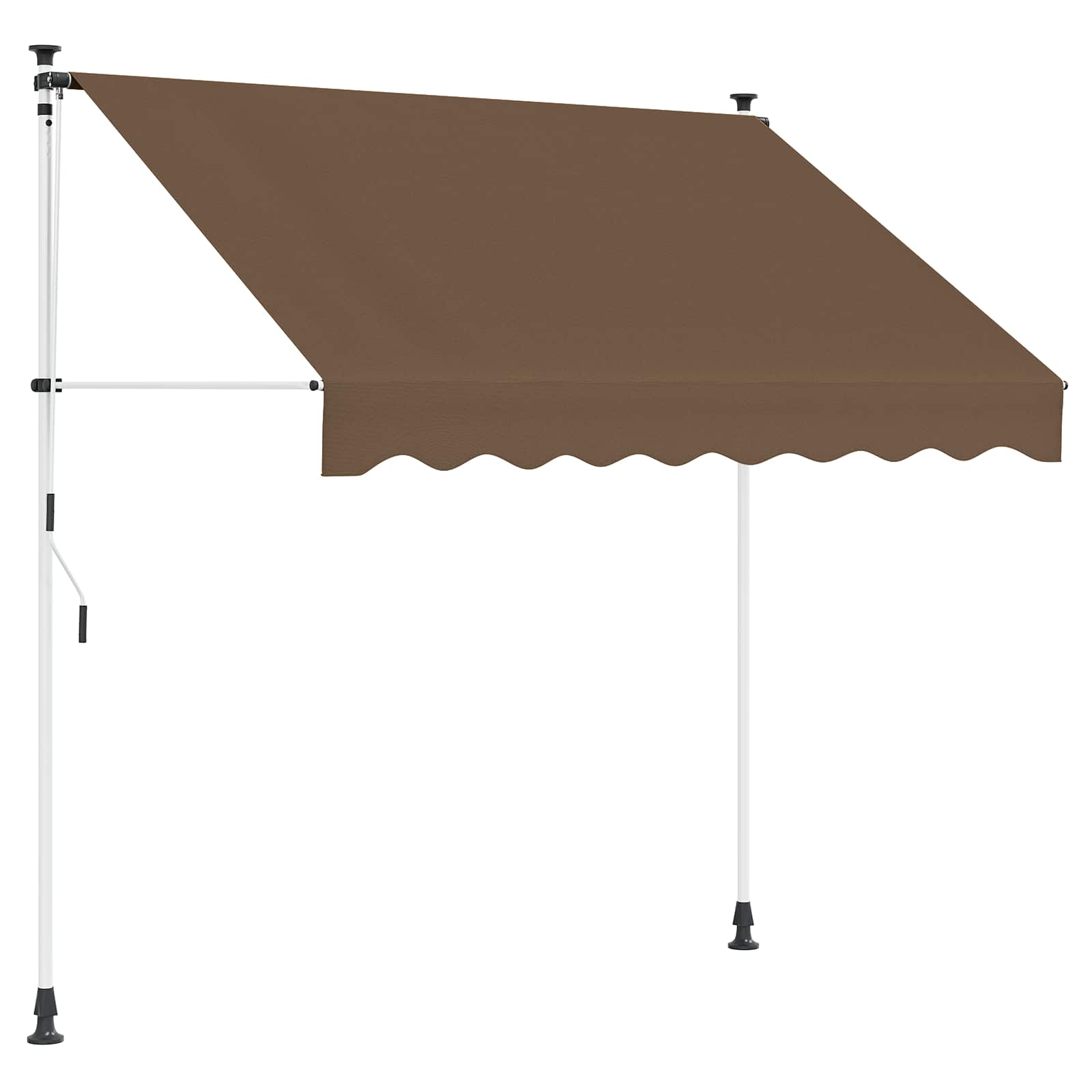 Manuell einziehbare Markise Taupe 400 cm
