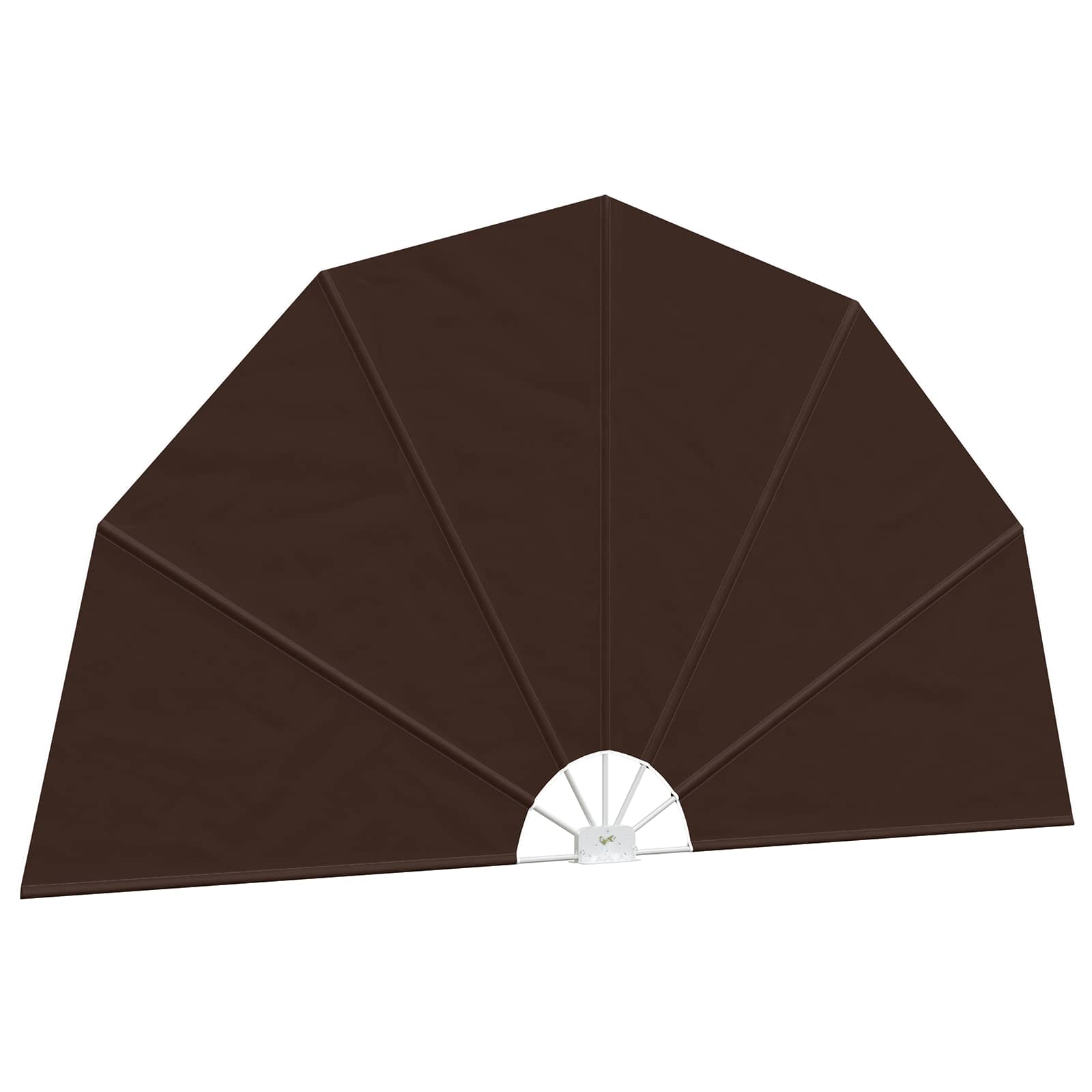 Balkon Sichtschutz Ø 400 cm Polyester Braun
