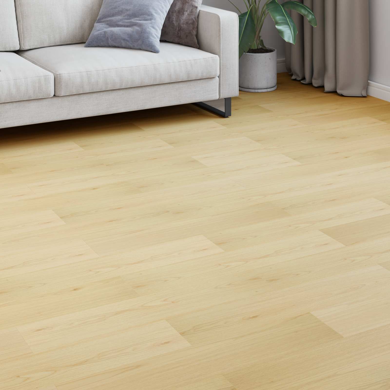 Laminatboden Weiches Beige 101 x 20 x 0,8 cm 5 stk.