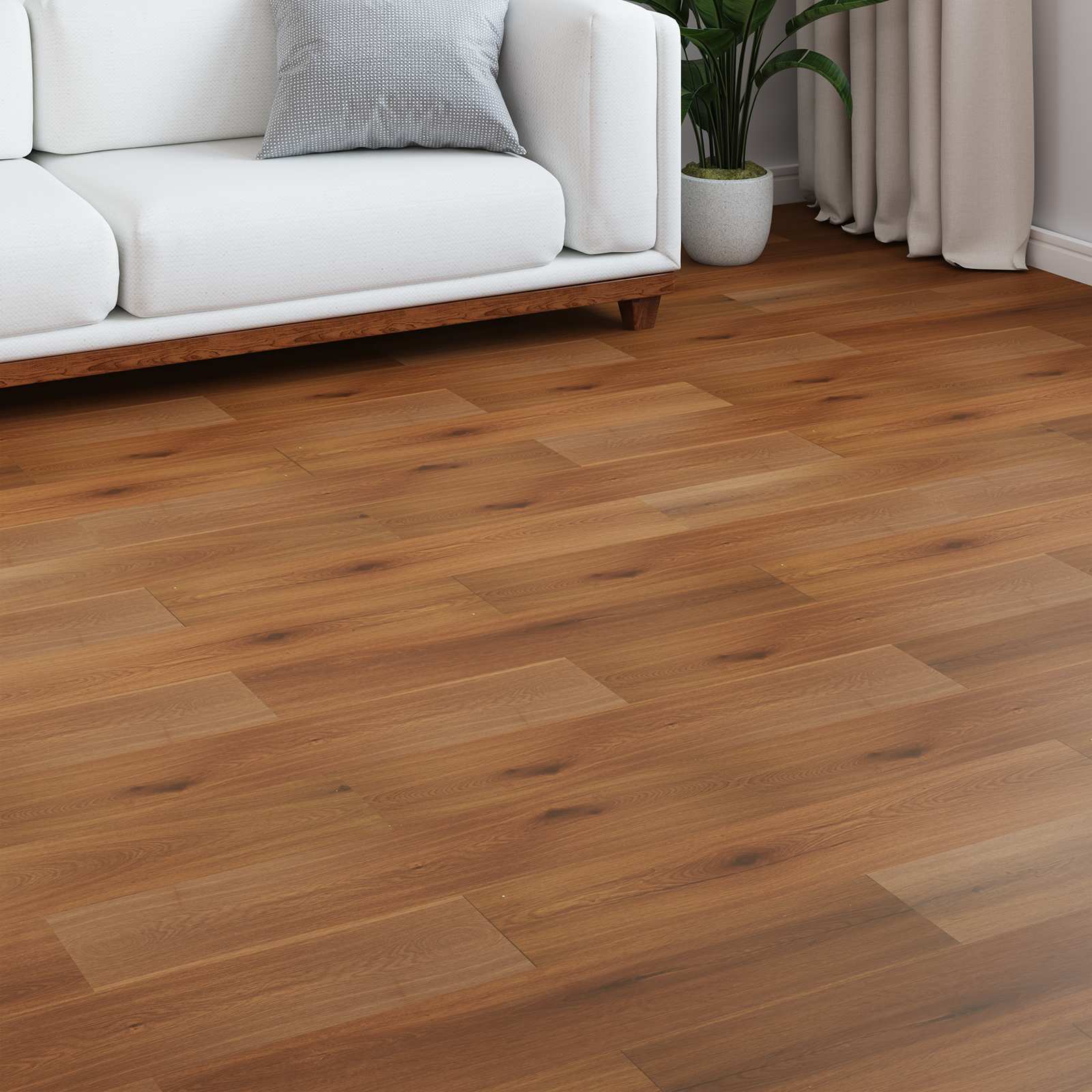 Laminatboden Goldgelb 101 x 20 x 0,8 cm 15 stk. Holzwerkstoff