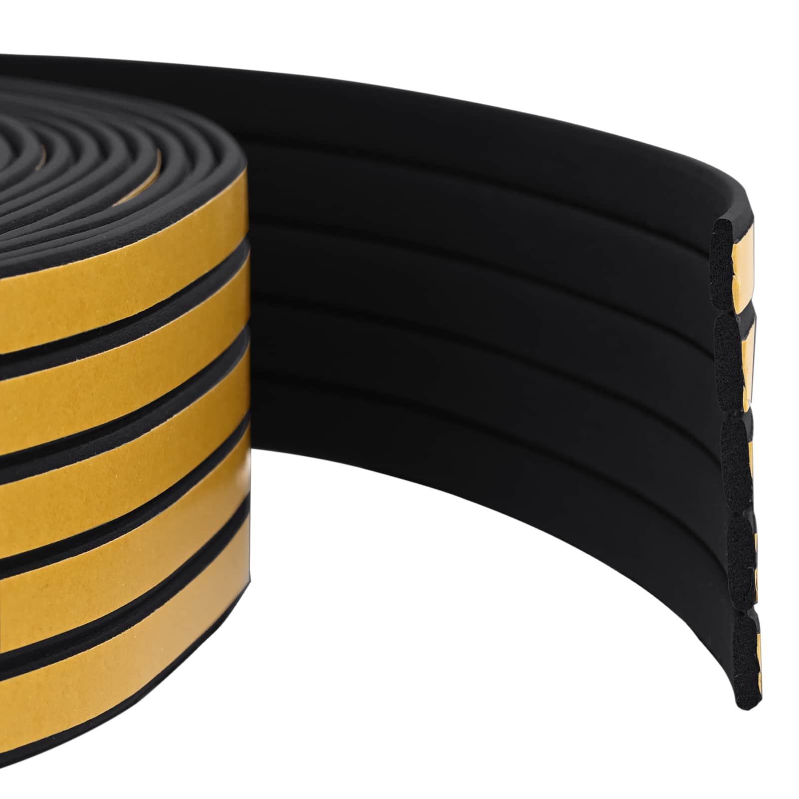 Selbstklebende Fensterdichtung Schwarz 9 x 3 mm 100 m