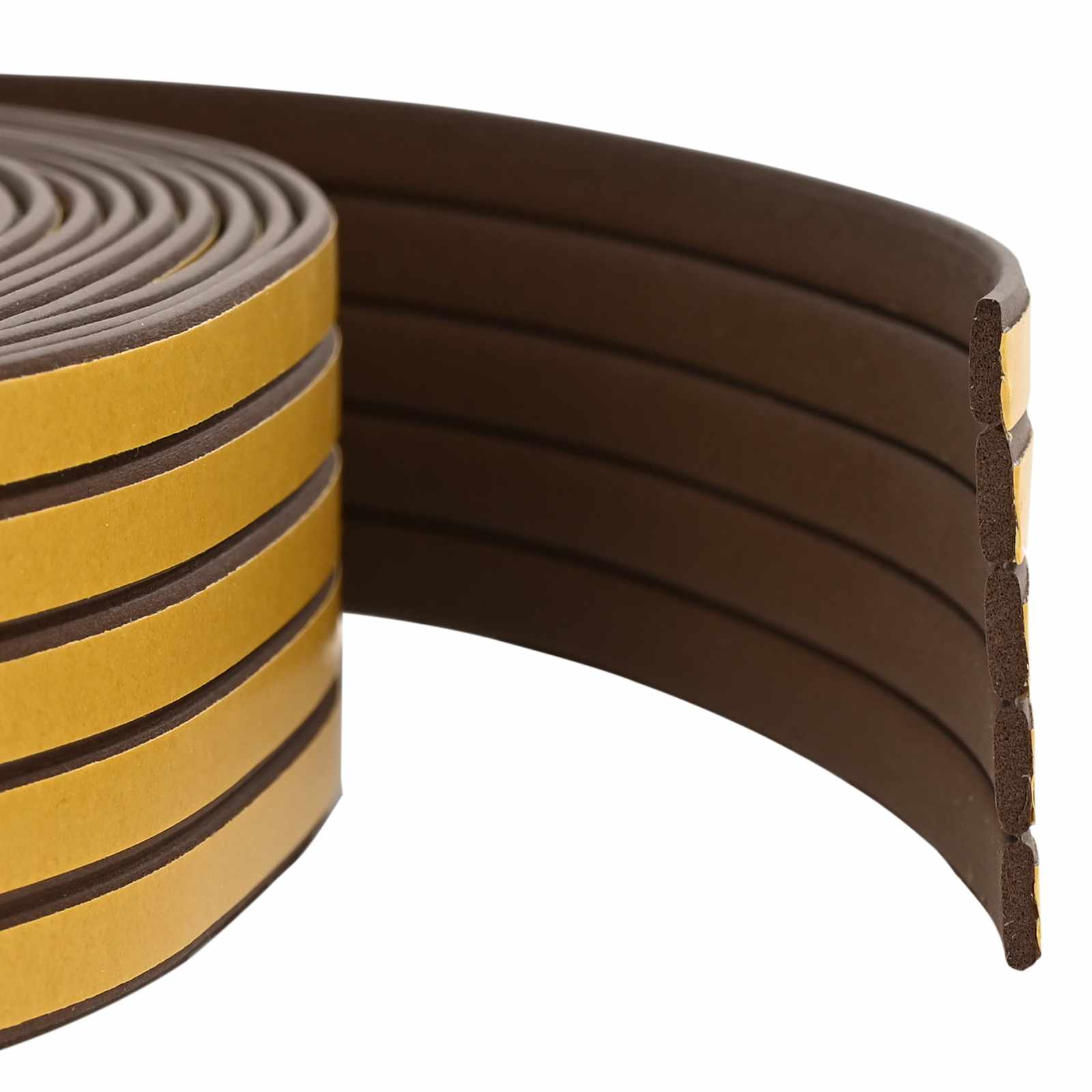 Selbstklebende Fensterdichtung Braun 9 x 3 mm 12 m