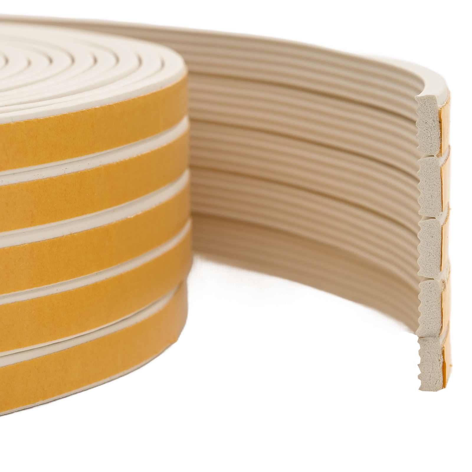 Selbstklebende Fensterdichtung Weiß 8 x 3 mm 100 m