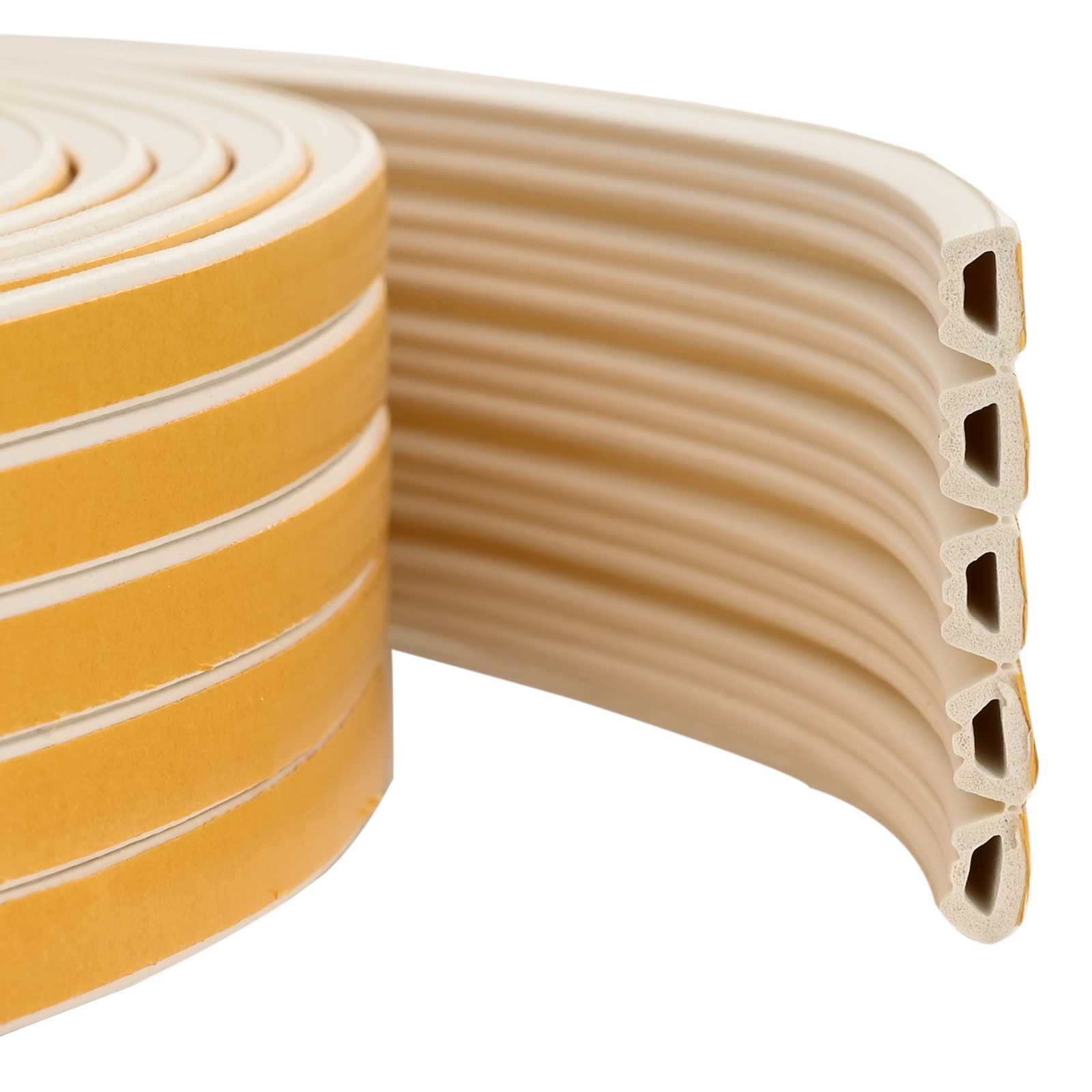 Selbstklebende Fensterdichtung Weiß 10 x 6 mm 50 m