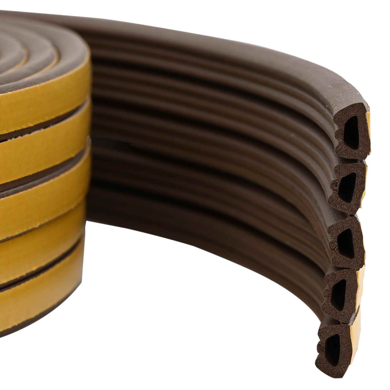 Selbstklebende Fensterdichtung Braun 10 x 6 mm 100 m