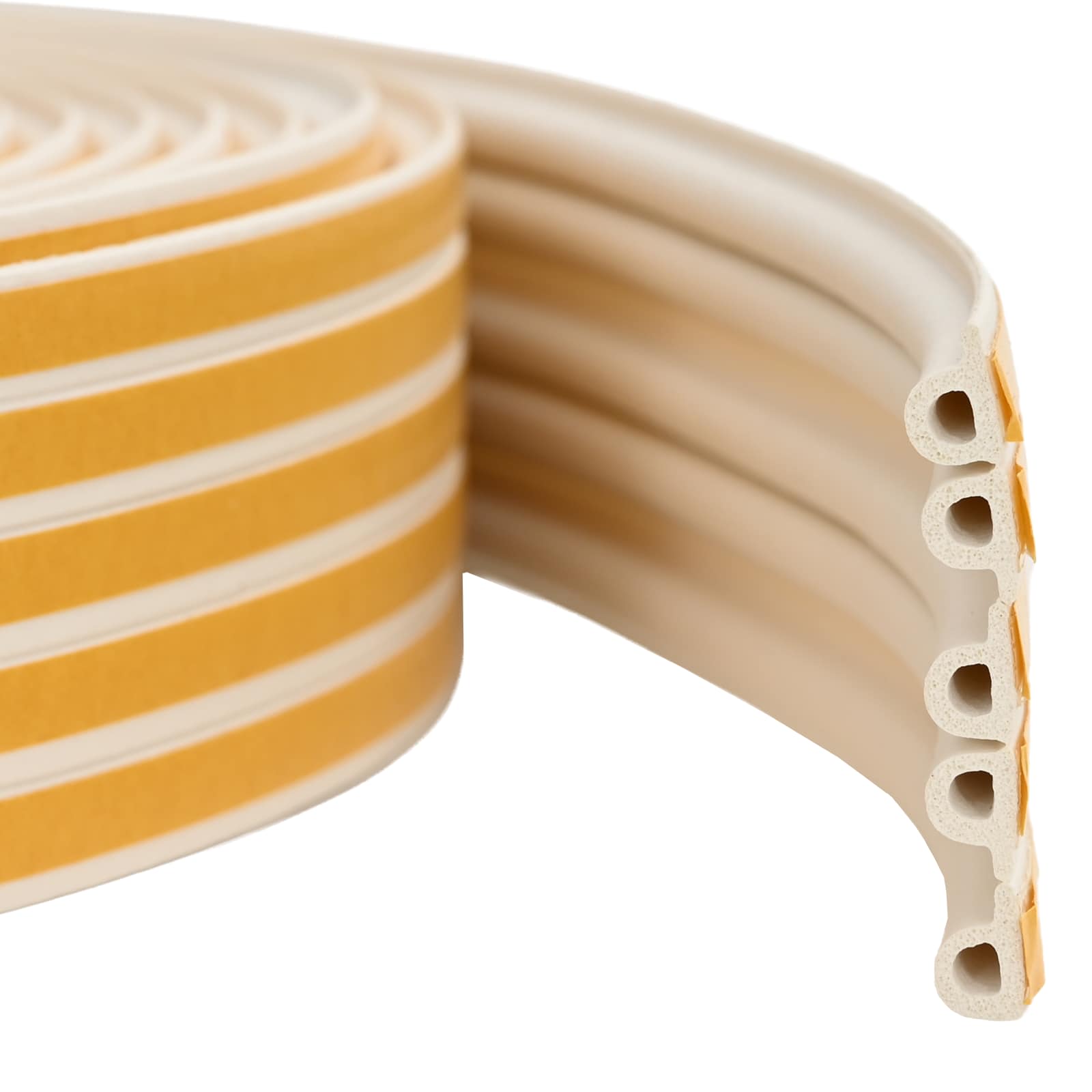 Selbstklebende Fensterdichtung Weiß 9 x 6 mm 12 m