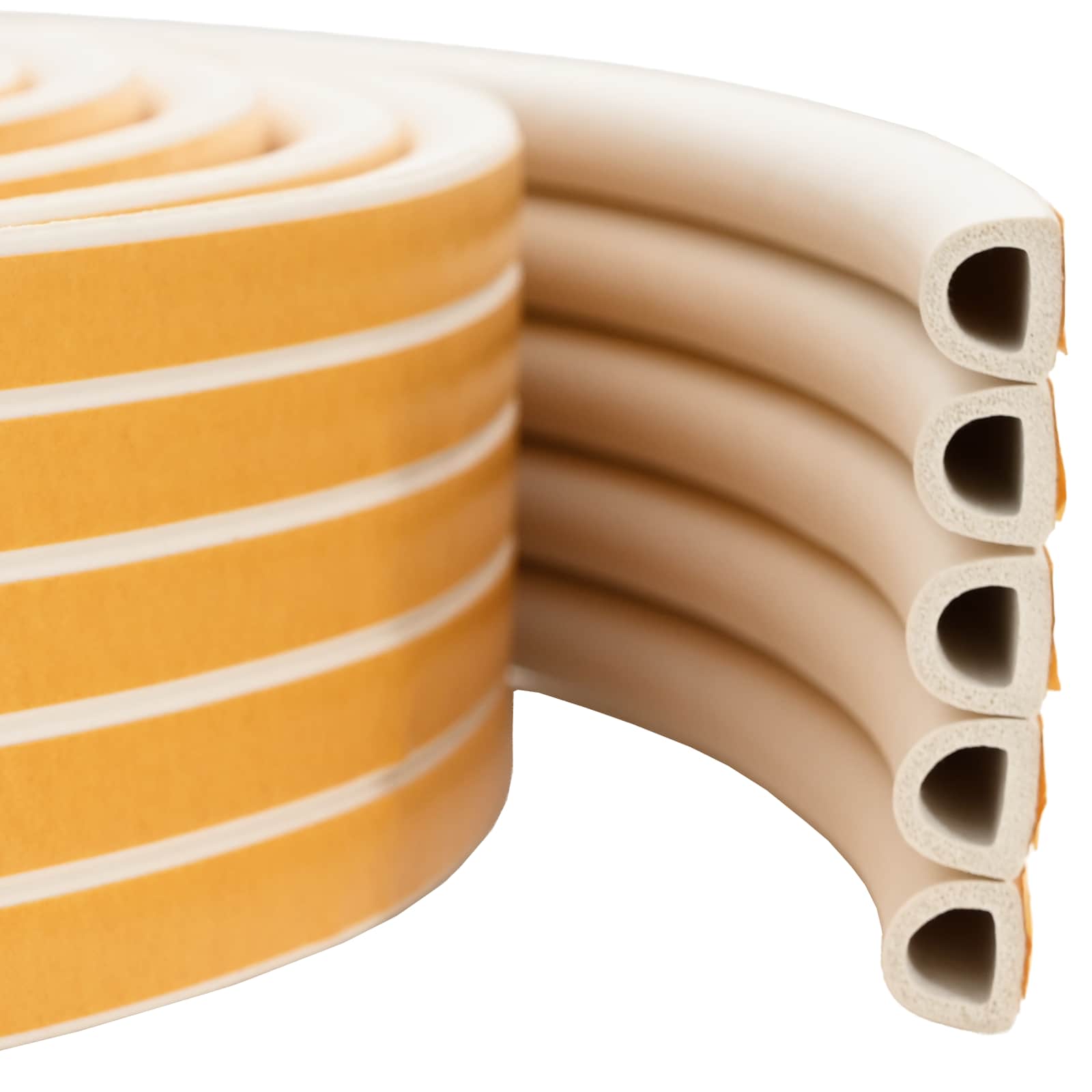 Selbstklebende Fensterdichtung Weiß 9 x 8 mm 100 m
