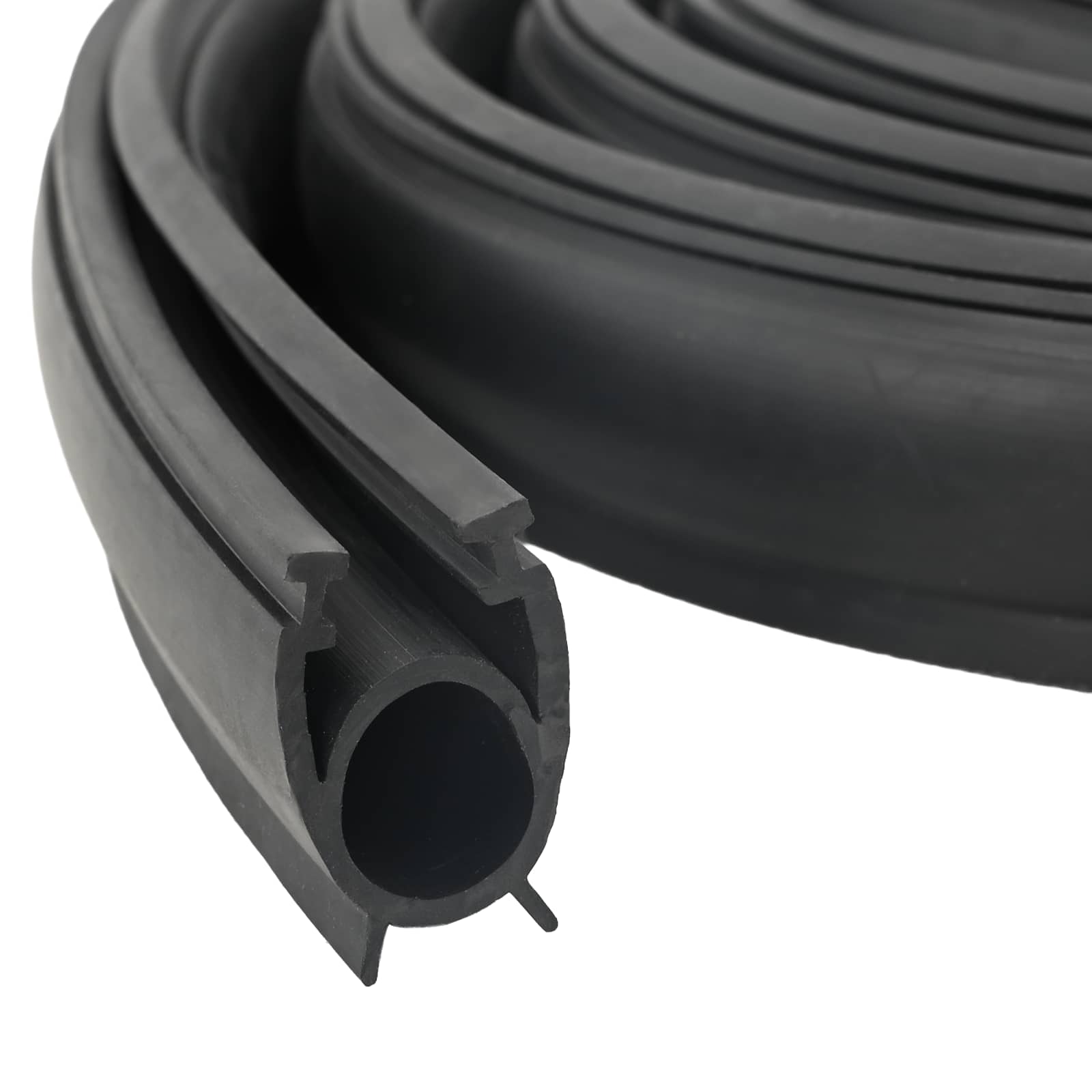 Garage Türdichtung Schwarz 41 x 33 mm 3,5 m PVC