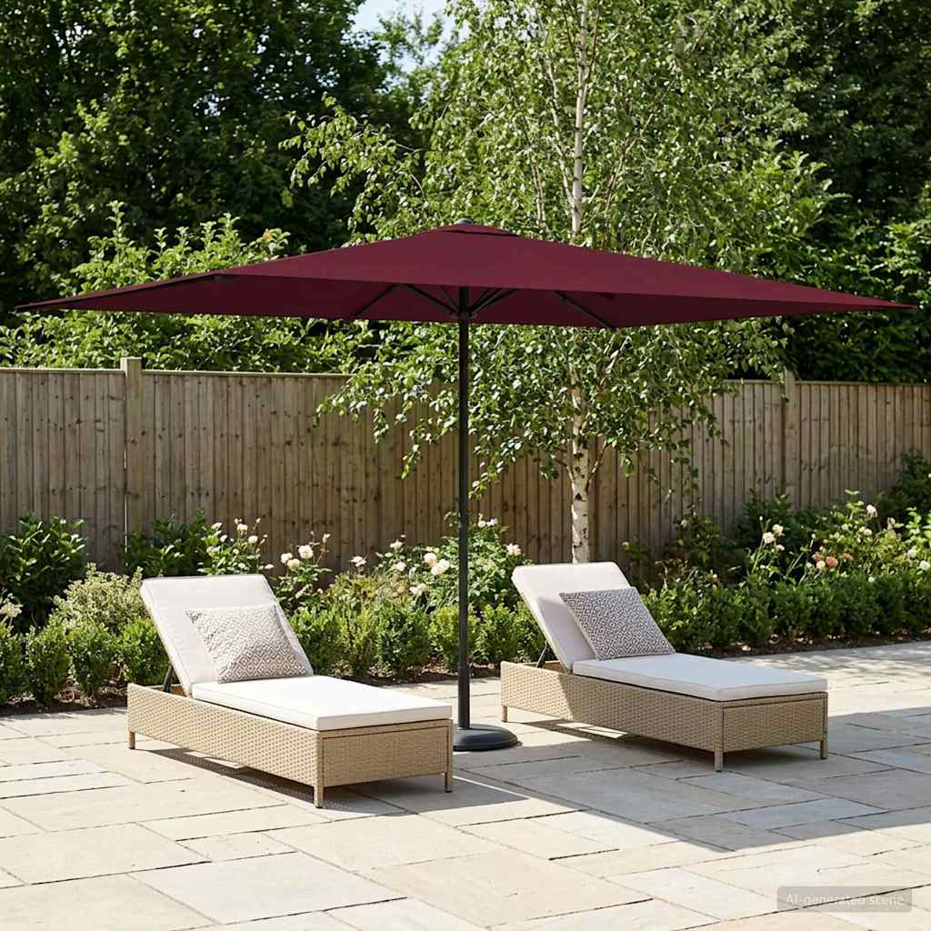 Gartensonnenschirm 200 x 300 cm Polyester Rechtwinklig