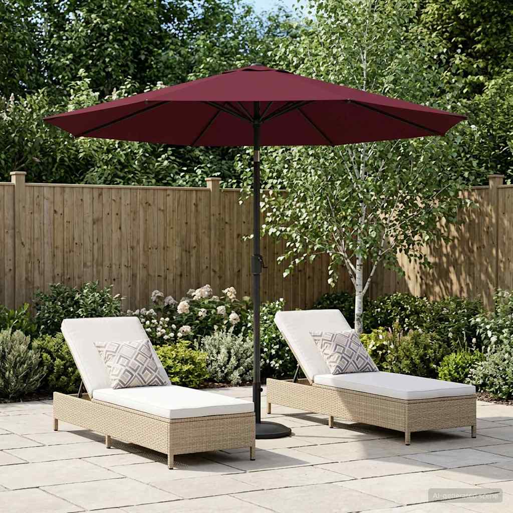 Gartensonnenschirm 230 x 230 cm Polyester Rechtwinklig
