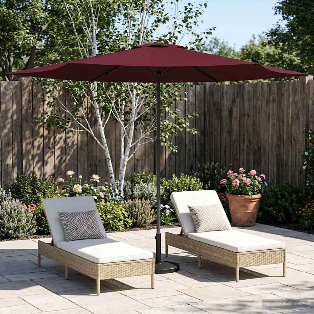 Gartensonnenschirm 300 x 300 cm Polyester Rechtwinklig