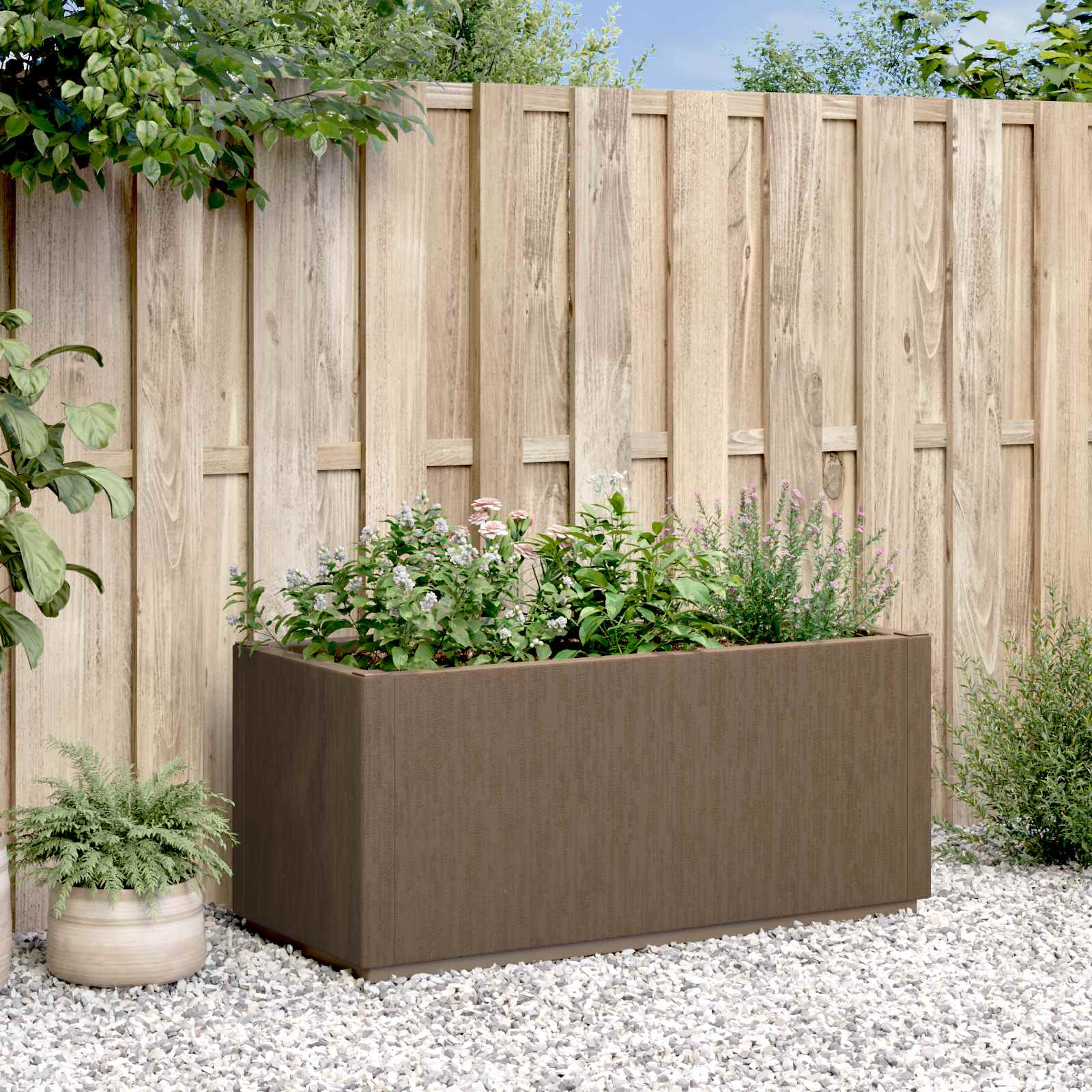 Gartenblumenbox Braun 80 x 36 x 35 cm PP