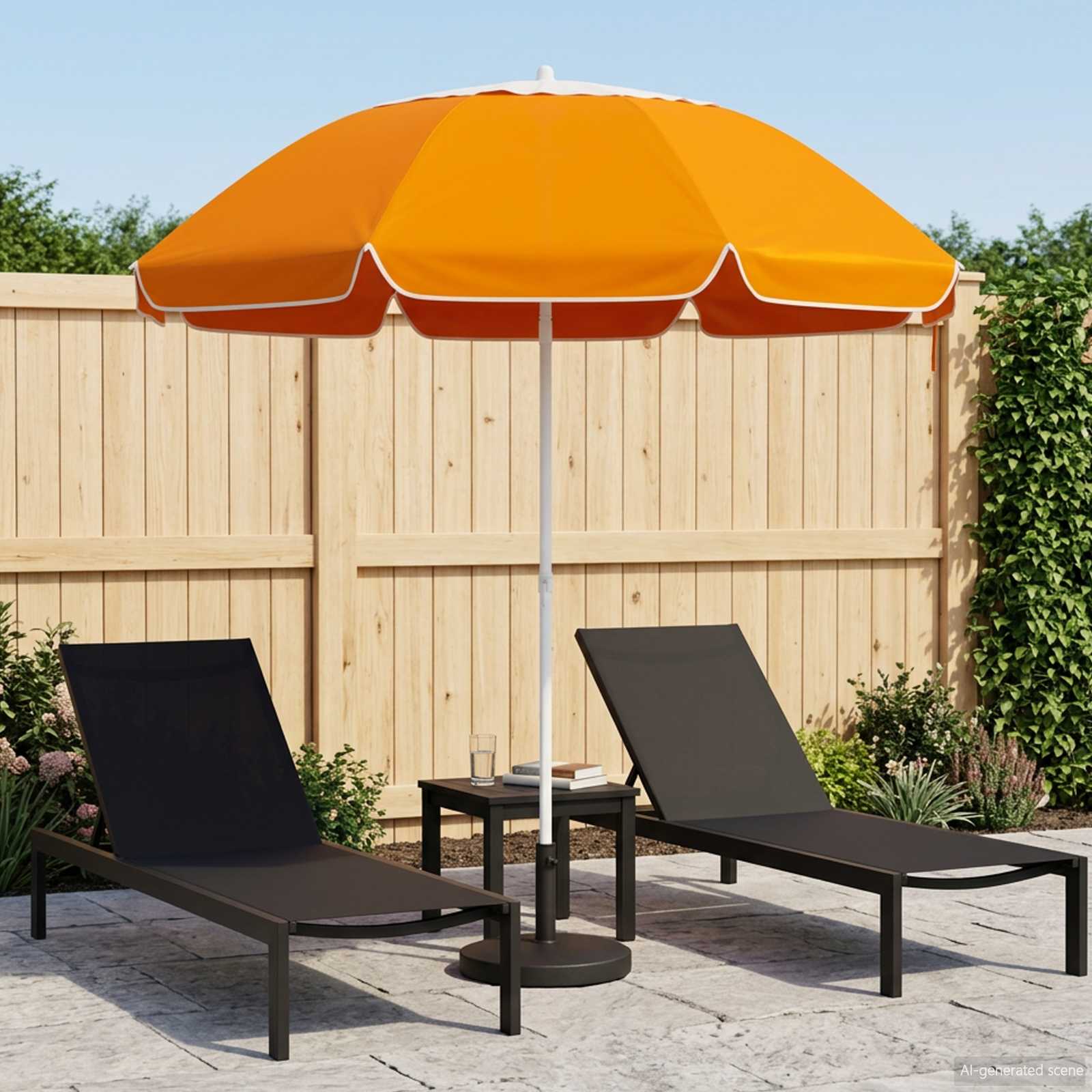 Gartensonnenschirm 240 cm 170T Polyester Orange