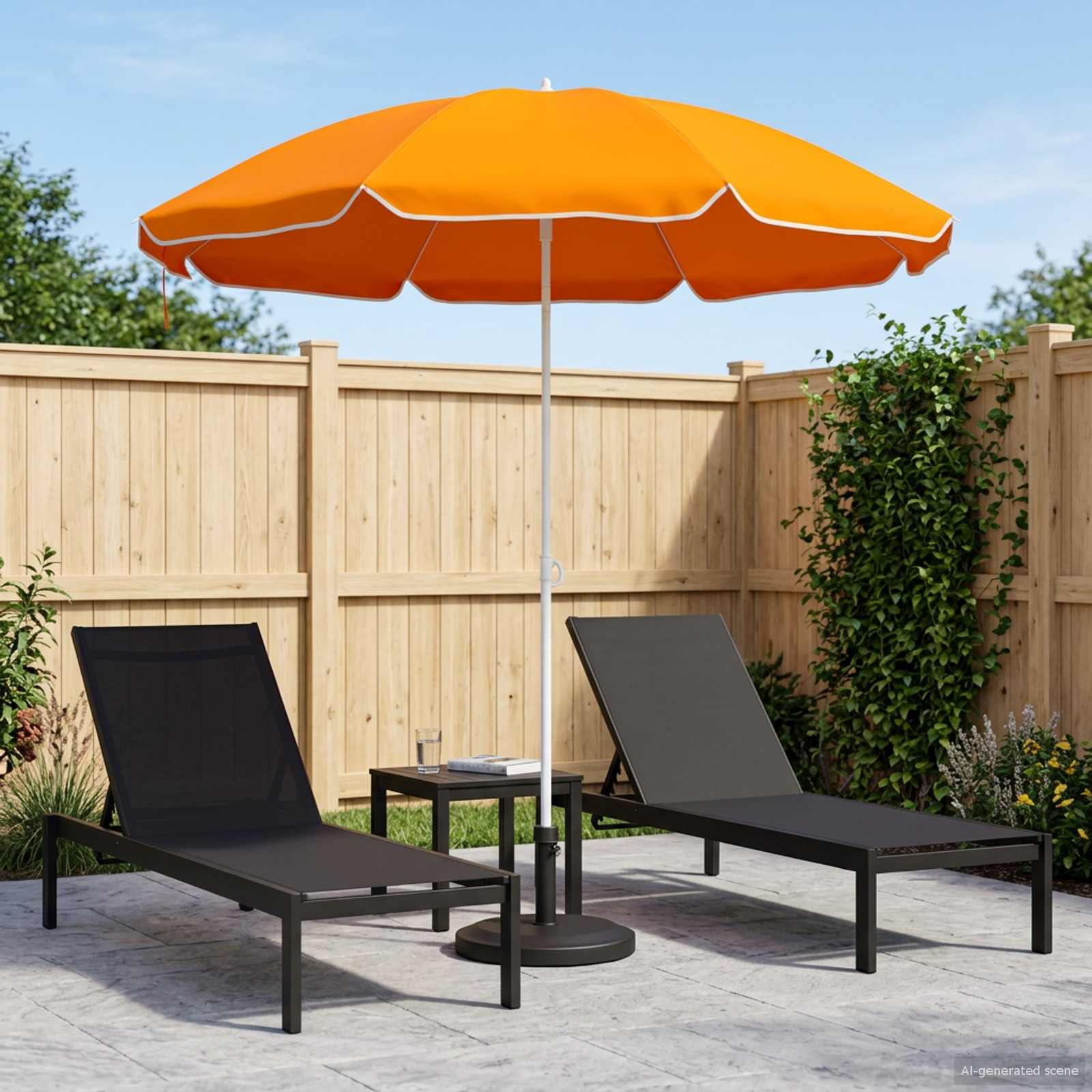 Gartensonnenschirm 160 cm 170T Polyester Orange