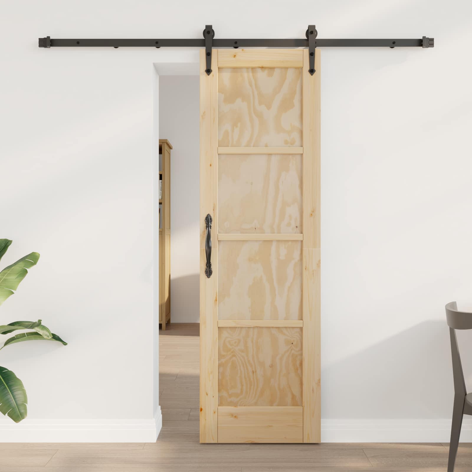 Schiebetür ORKDAL 61 x 198,5 cm Massives Kiefernholz