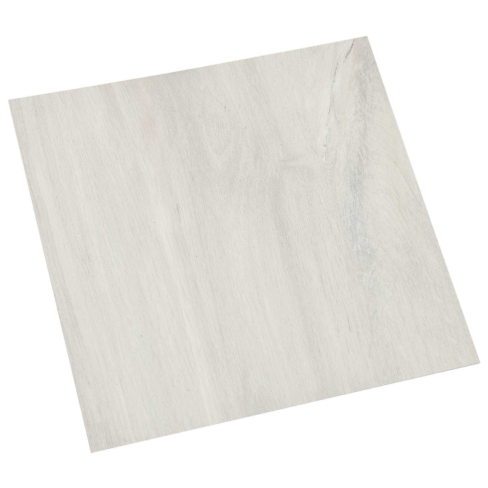 Selbstklebende Bodenplanken Weiß und Holzfarbe 30,5 x 30,5 cm