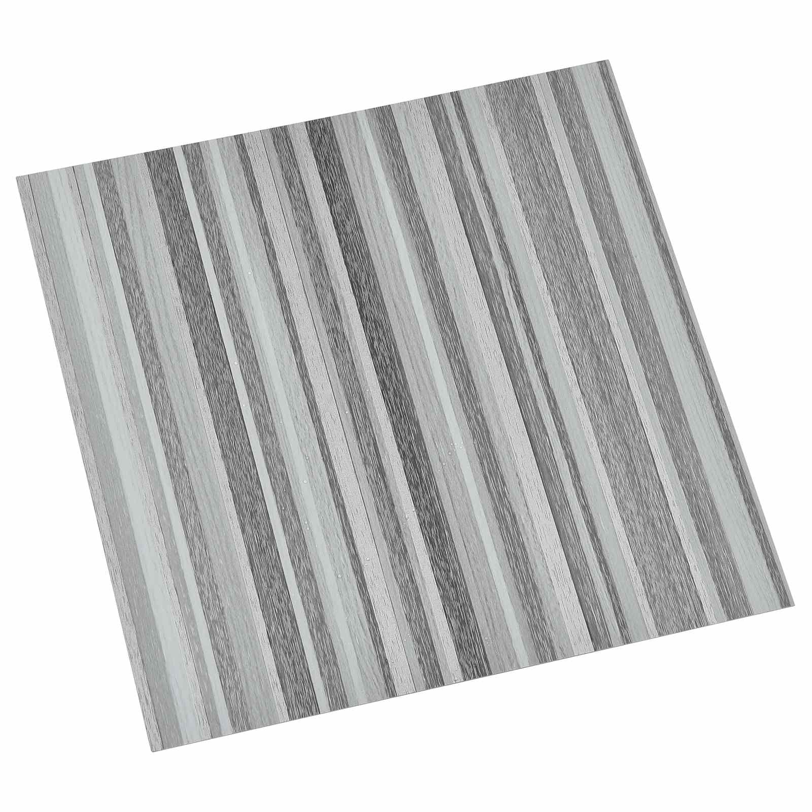 Selbstklebende Bodenplanken Grau und Schwarz 30,5 x 30,5 cm