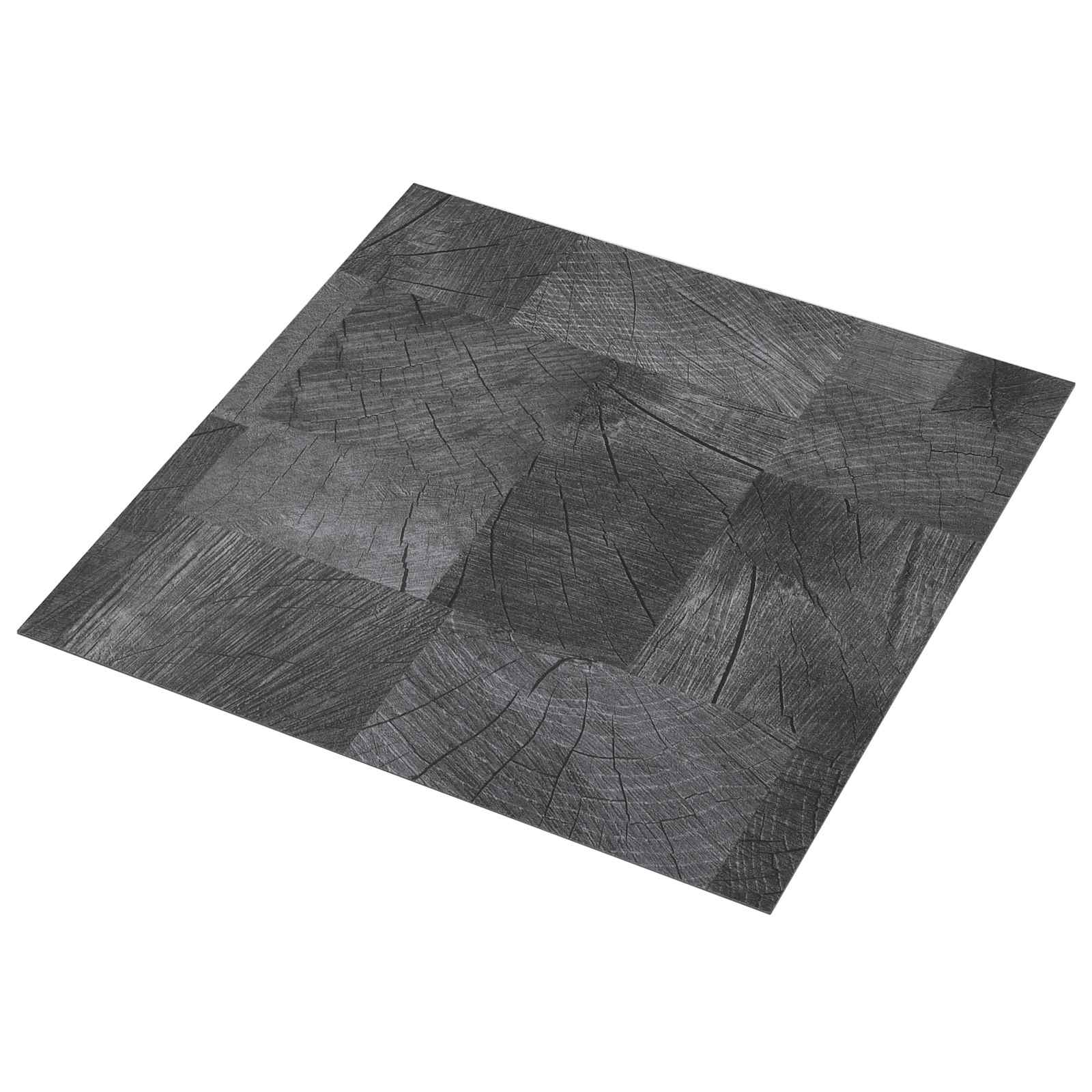 Selbstklebende Bodenplanken Holzstruktur Grau 30,5 x 30,5 cm