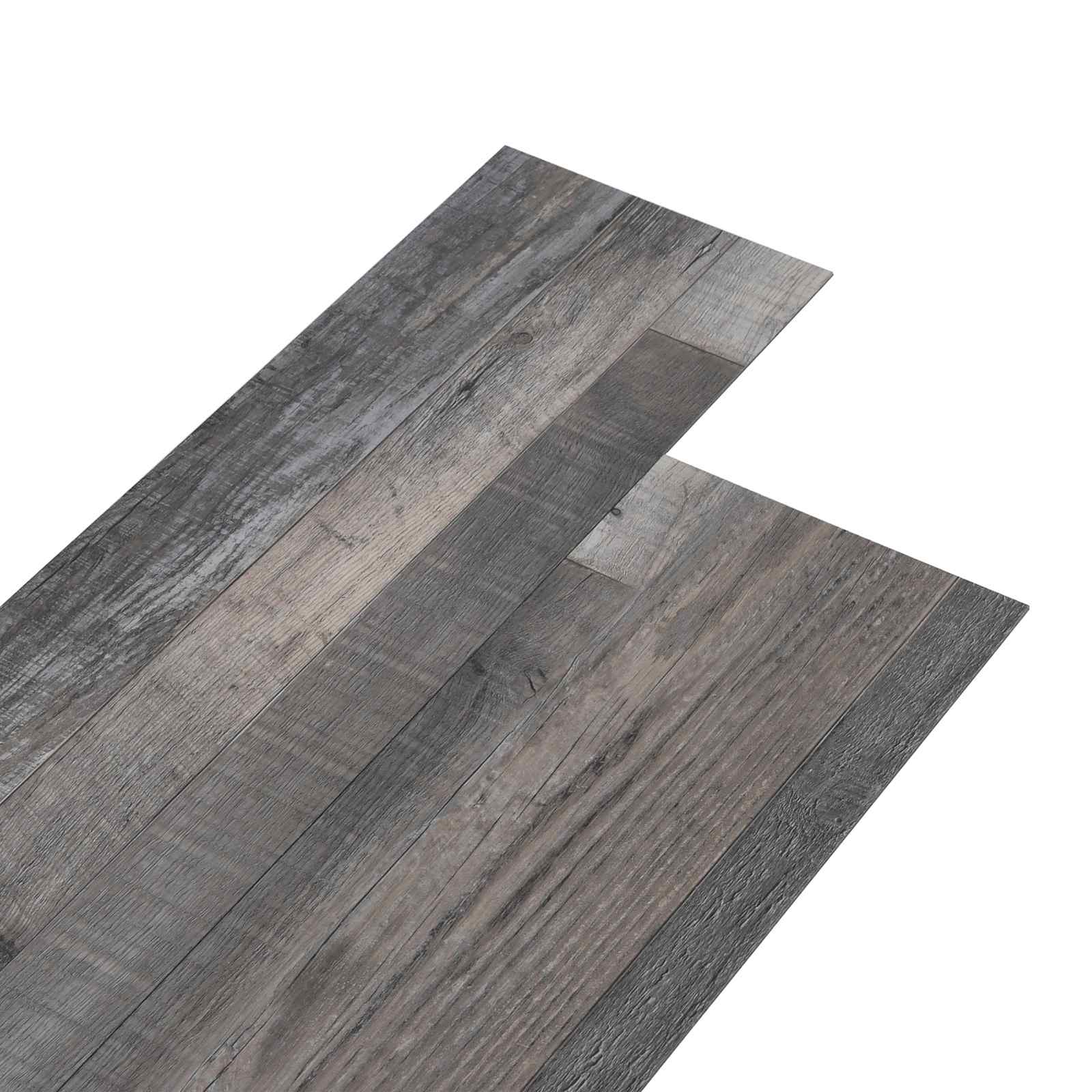 Selbstklebende PVC-Bodenplanken Industrielles Holz 30,5 x 61 cm