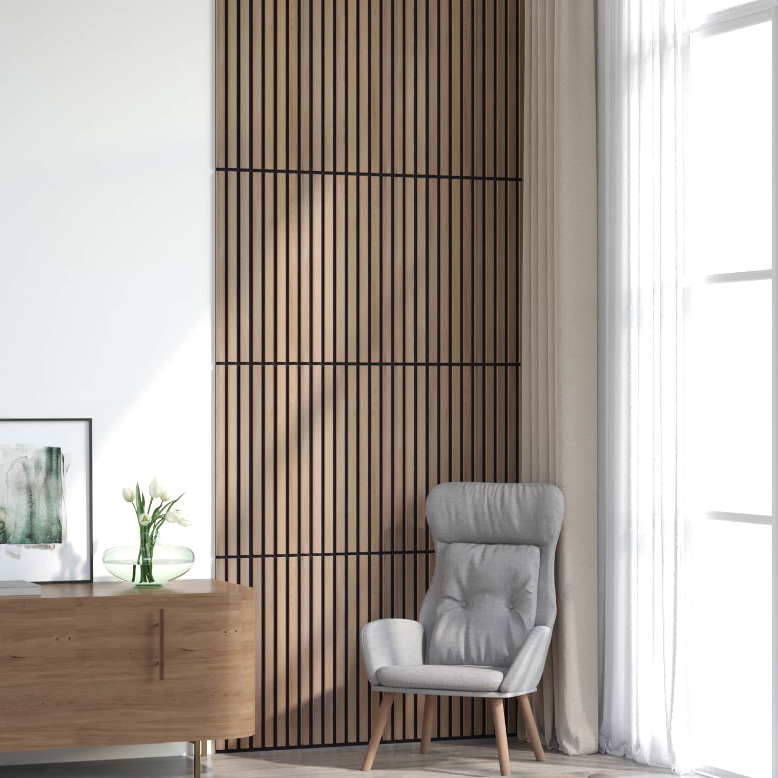 Wandpaneele 8 stk. 60,5 x 60 cm Braun