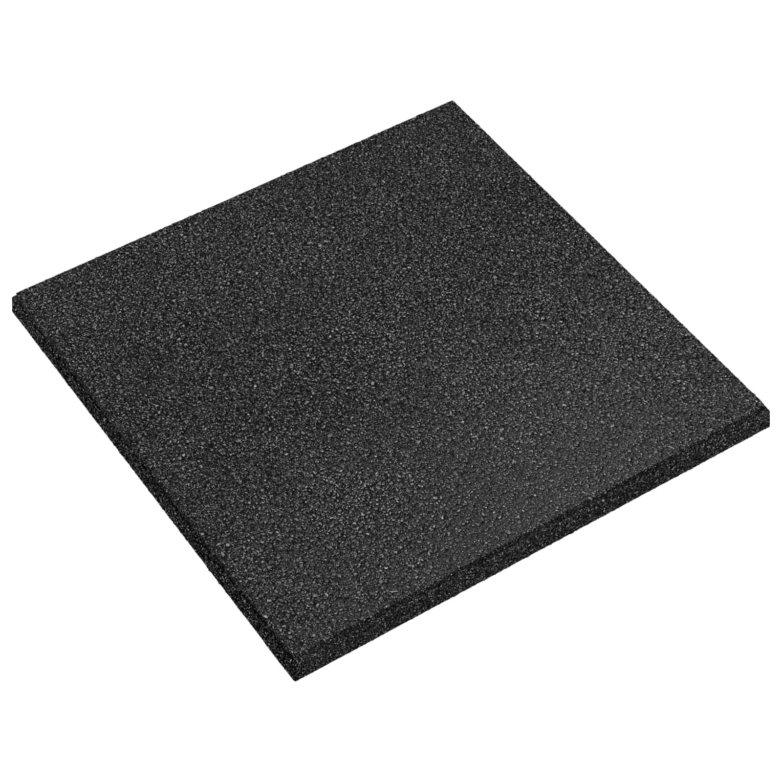 Sturzschutzfliesen 6 Stk. Schwarz 50 x 50 cm Gummi