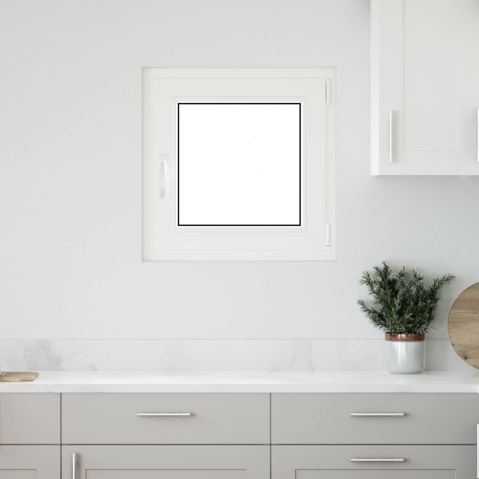 Kipp- und Drehfenster für den Keller RISOR 60 x 60 cm