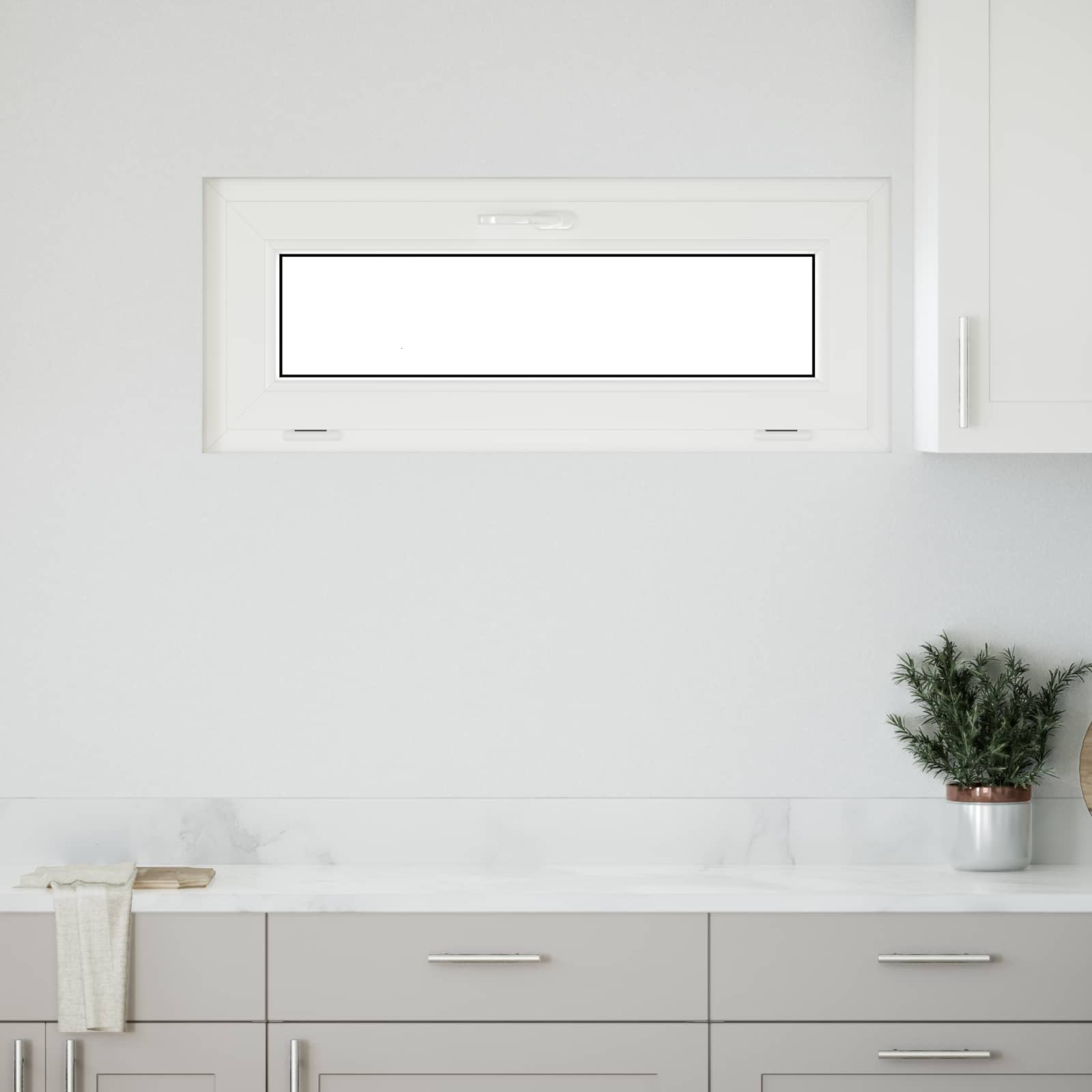 Kellerfenster RISOR 110 x 40 cm PVC und Glas