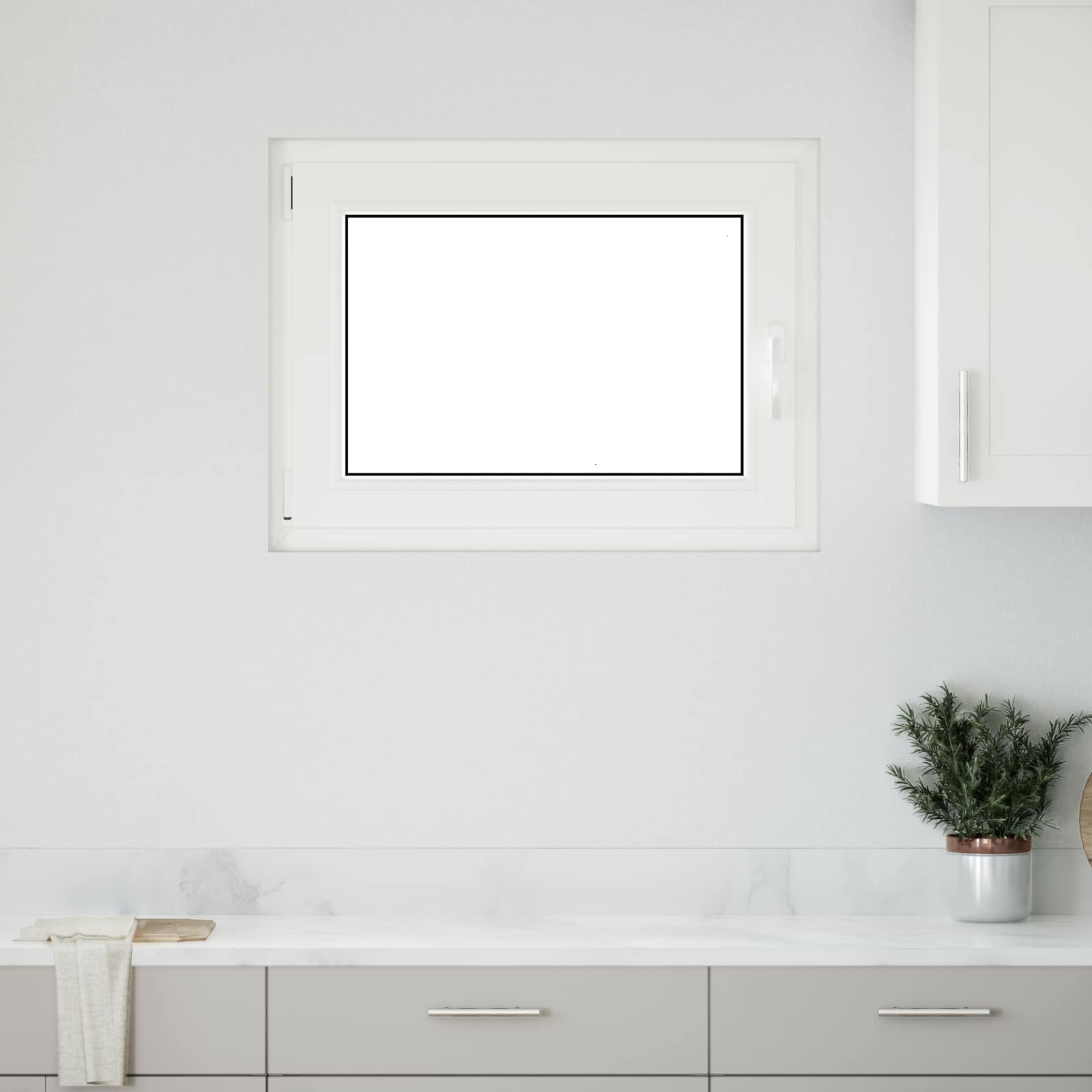 Kipp- und Drehfenster für den Keller RISOR 80 x 60 cm