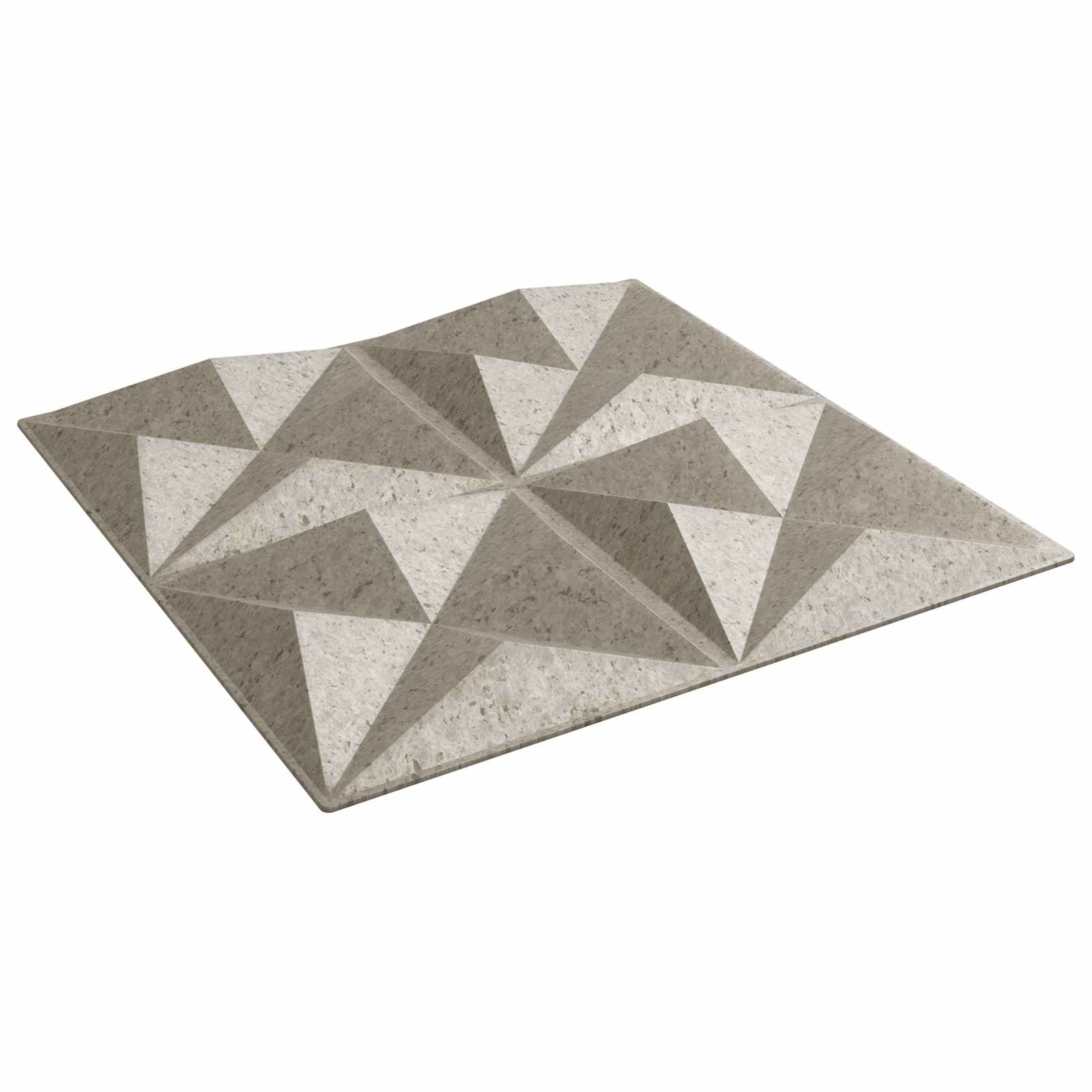 Wandpaneele 48 stk. 50 x 50 cm Origami beton XPS Schaum