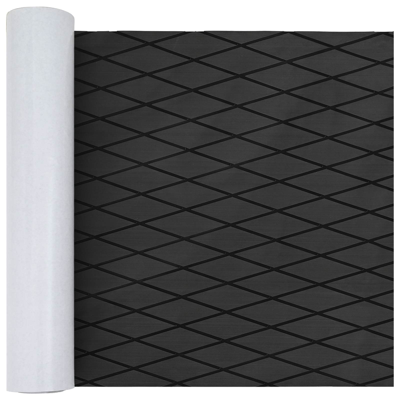 Bootsmatte Gestreift Dunkelgrau und Schwarz 190 x 70 cm EVA